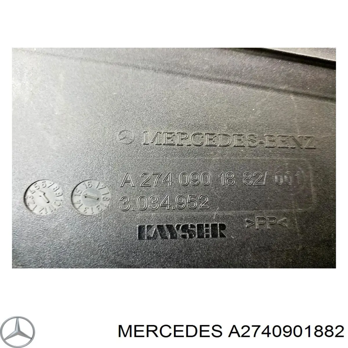 A2740901882 Mercedes entrada del filtro de aire