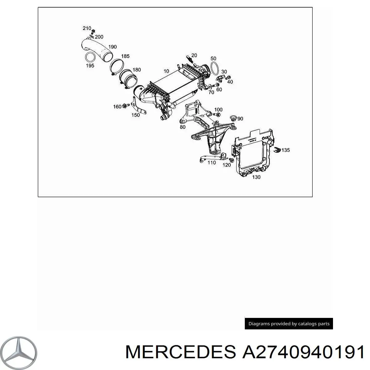 Comprar A2740940191 Mercedes Tubo intercooler
