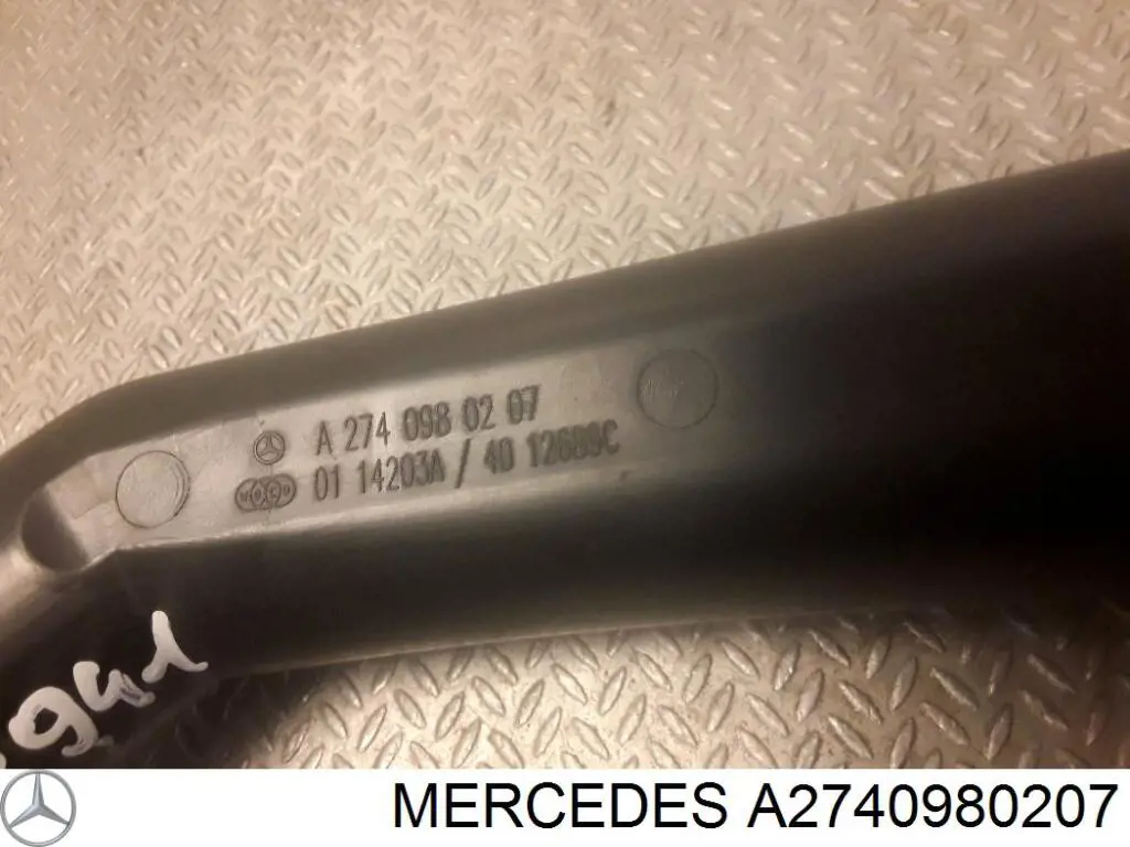 A2740980207 Mercedes Manguera del intercooler