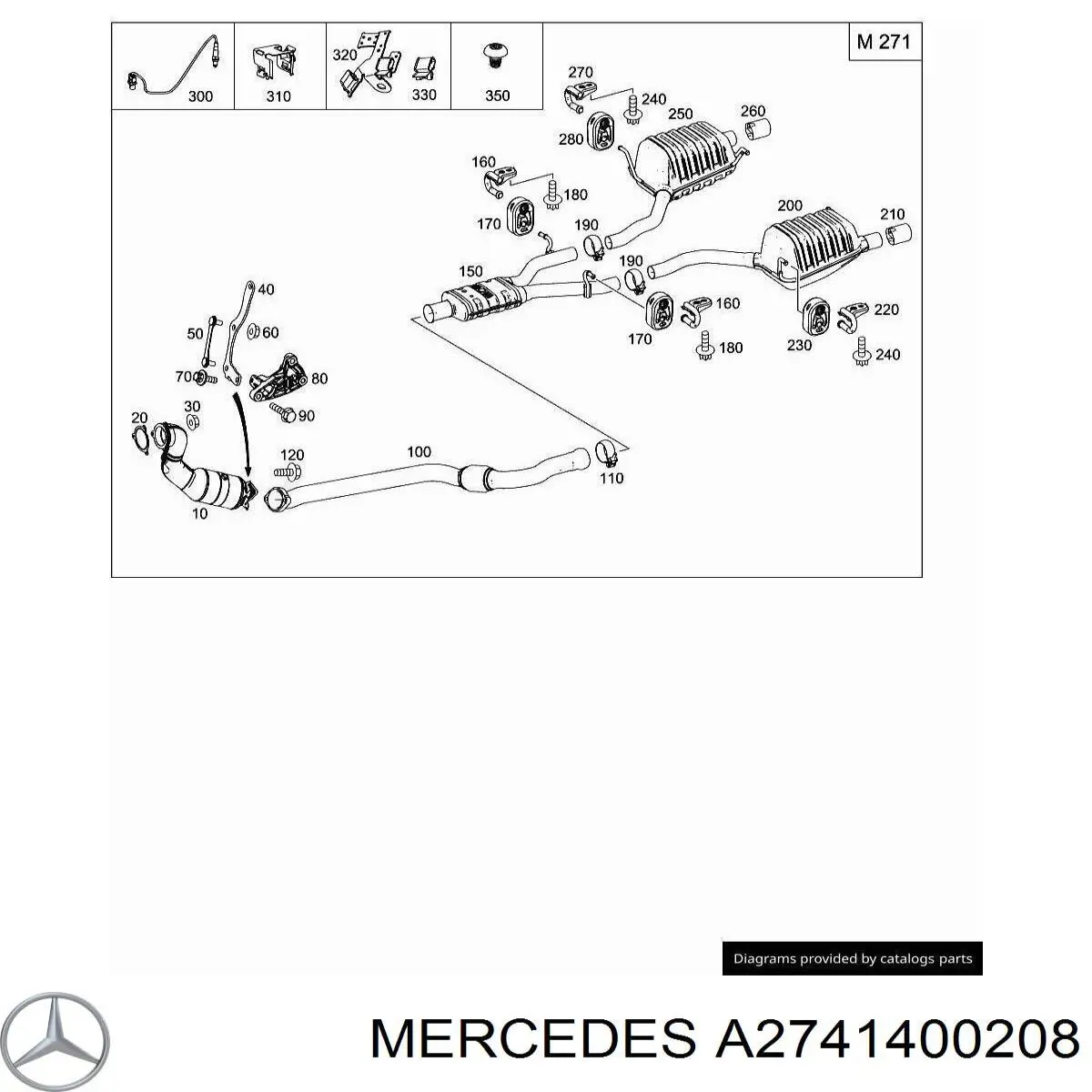 Comprar A2741400208 Mercedes Catalizador