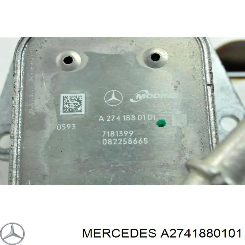 A2741880101 Mercedes Radiador de aceite debajo del filtro