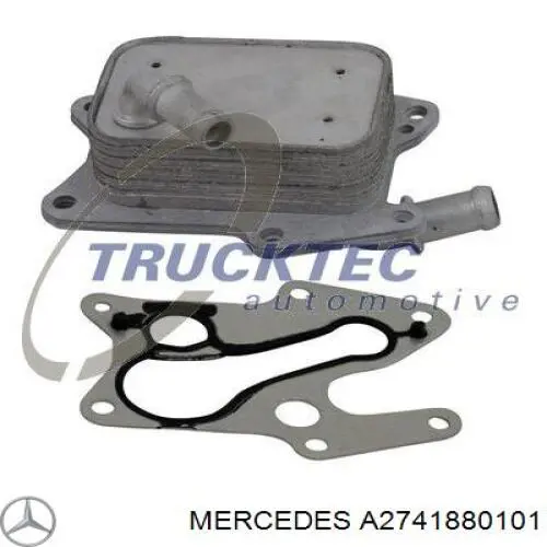 Radiador de aceite debajo del filtro Mercedes A2741880101 precio, desde 47,51 EUR