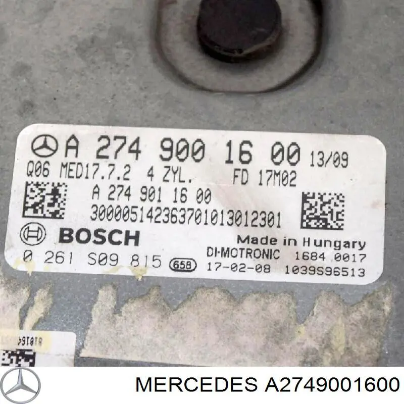 A2749001600 Mercedes sensor de distancia por radar