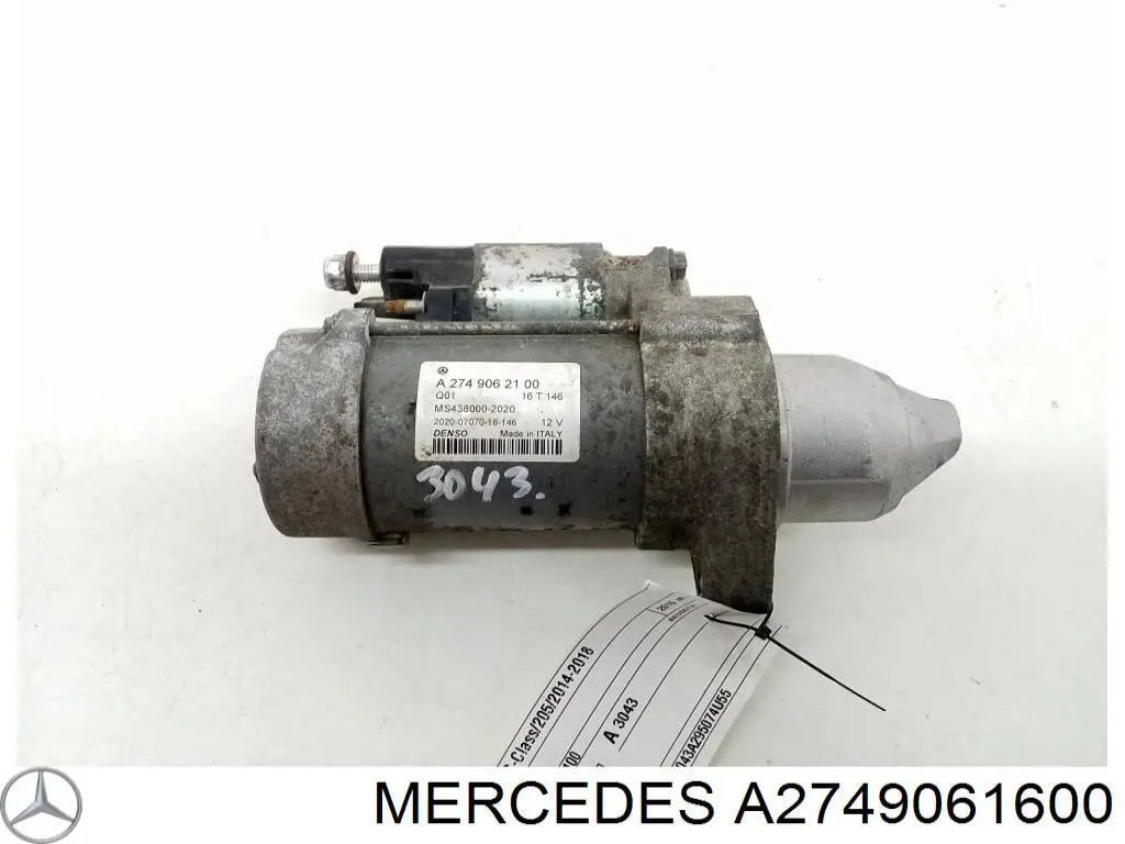 A2749061600 Mercedes motor de arranque