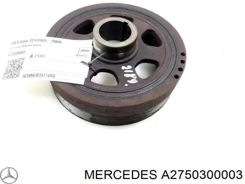 Polea del cigüeñal Mercedes A2750300003 precio, desde 263,94 EUR
