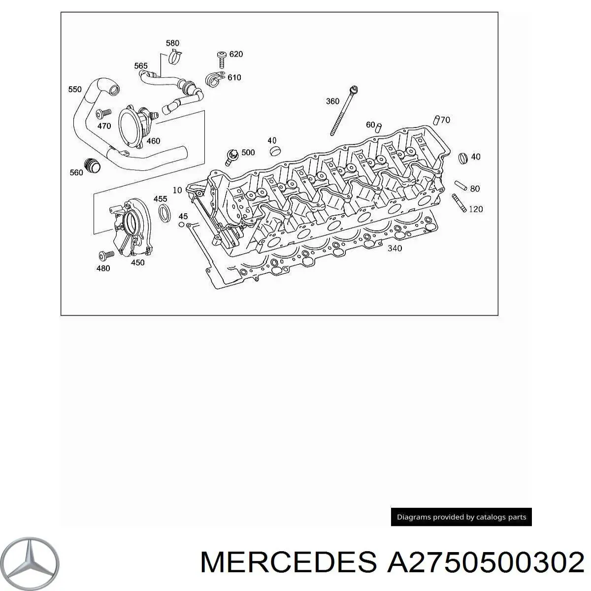 Bancada del árbol de levas Mercedes A2750500302 precio, desde 3410,05 EUR