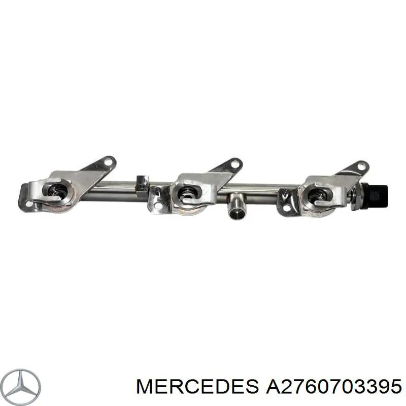 2760703395 Mercedes rampa de inyectores izquierda
