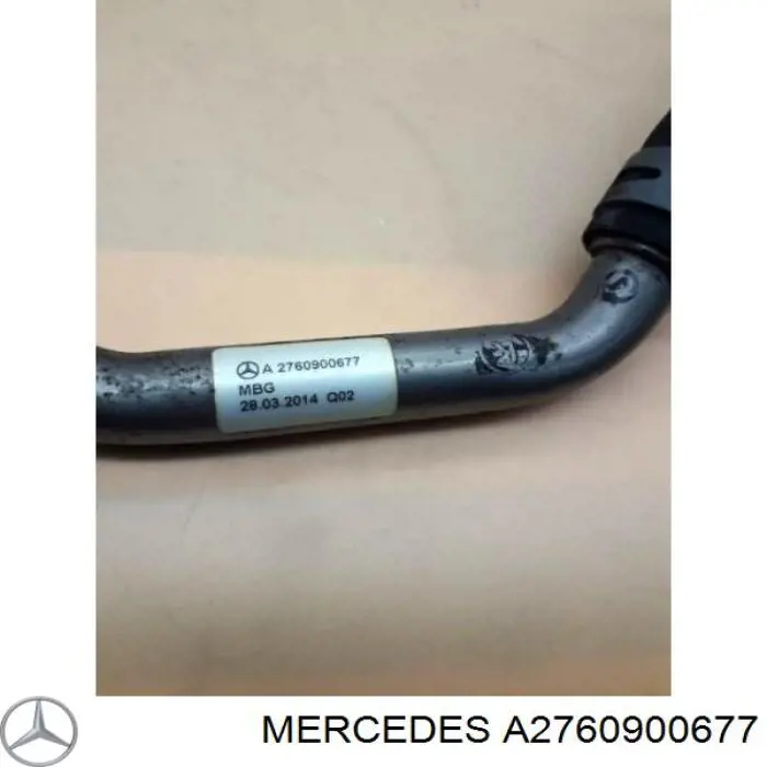 A2760900677 Mercedes Tubo de drenaje de aceite de turbocompresor