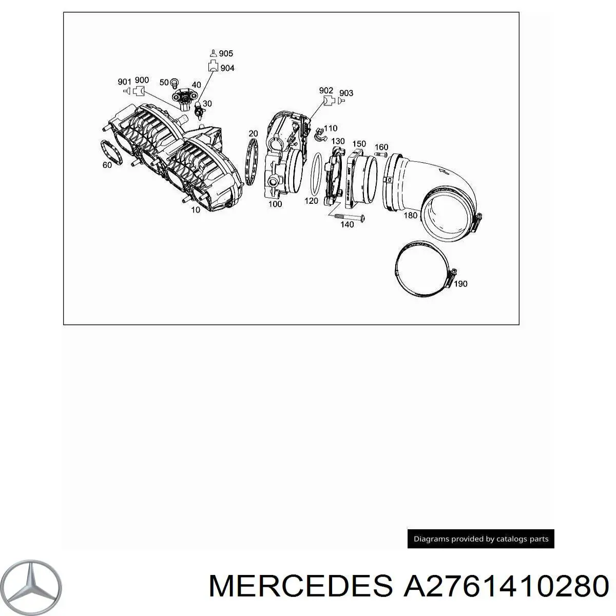 Sello de mariposa Mercedes 2761410280 precio, desde 4,05 EUR