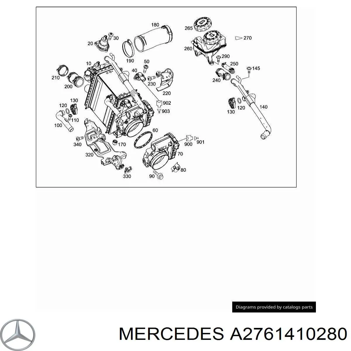 Junta cuerpo mariposa para Mercedes ML/GLE (W167)