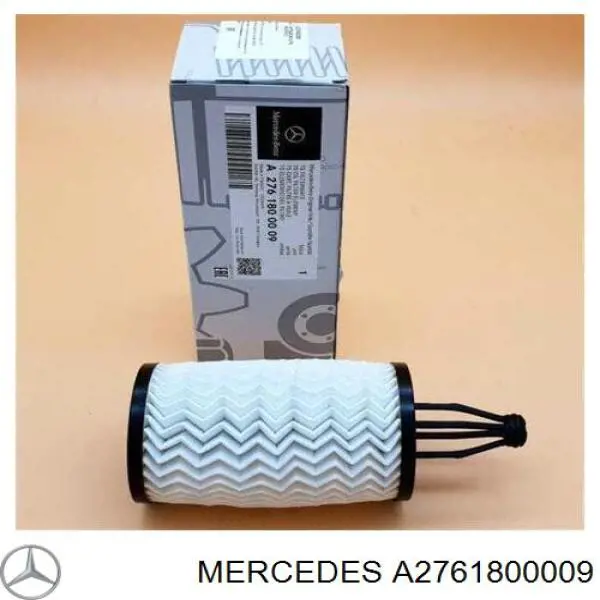 A2761800009 Mercedes filtro de aceite