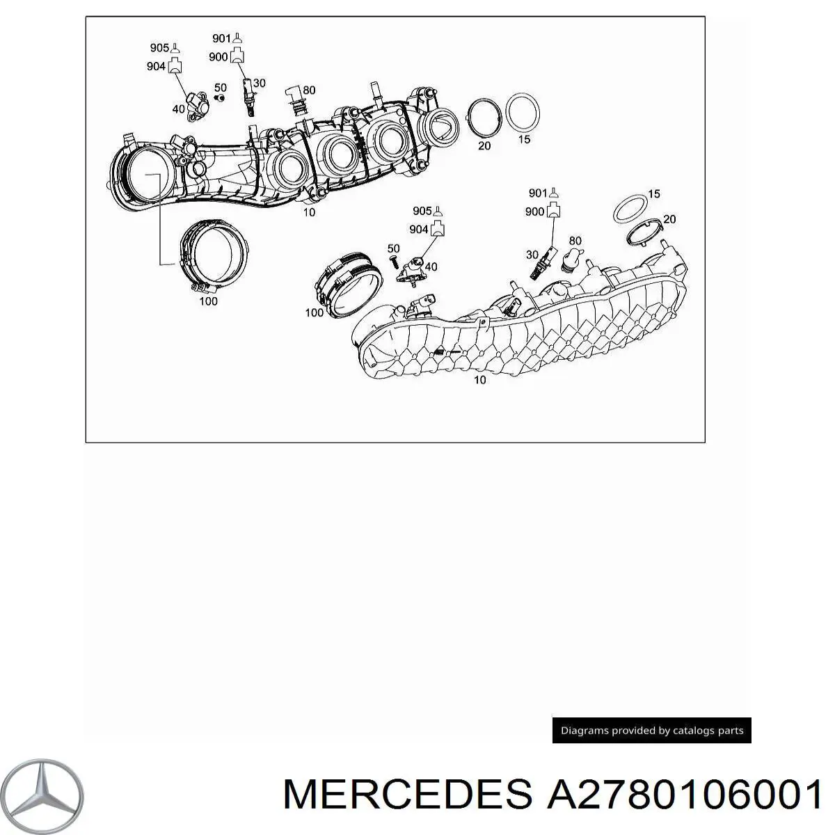  Mercedes A2780106001 precio, desde 17,60 EUR