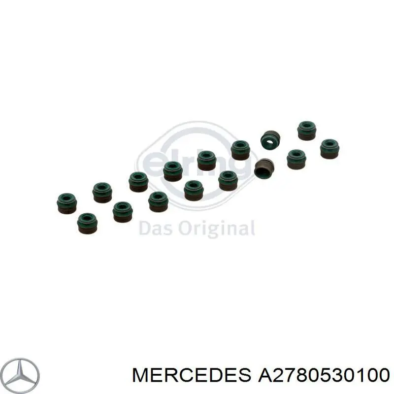 A2780530100 Mercedes sello de aceite de valvula (rascador de aceite Entrada/Salida)