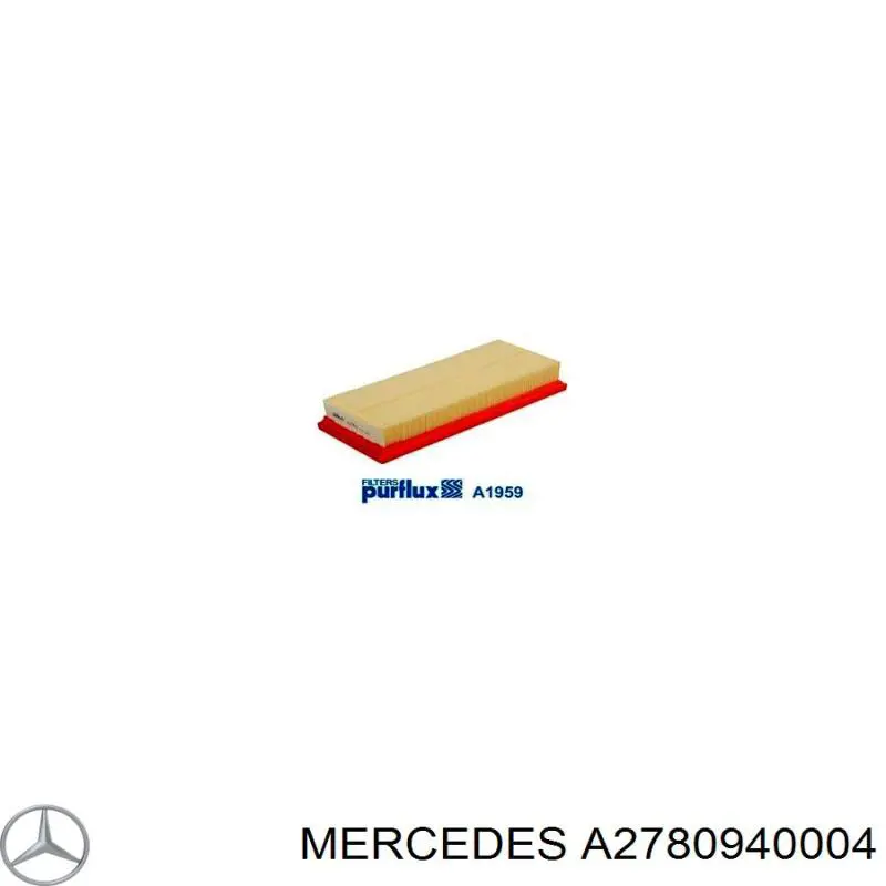 A2780940004 Mercedes filtro de aire