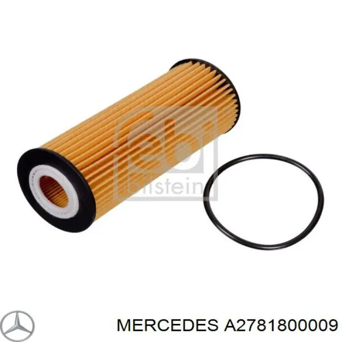 A2781800009 Mercedes filtro de aceite