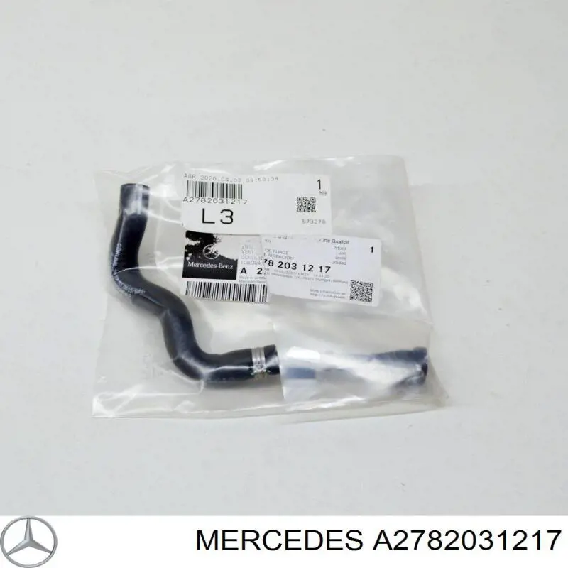 Tubo de ventilación del cárter A2782031217 Mercedes
