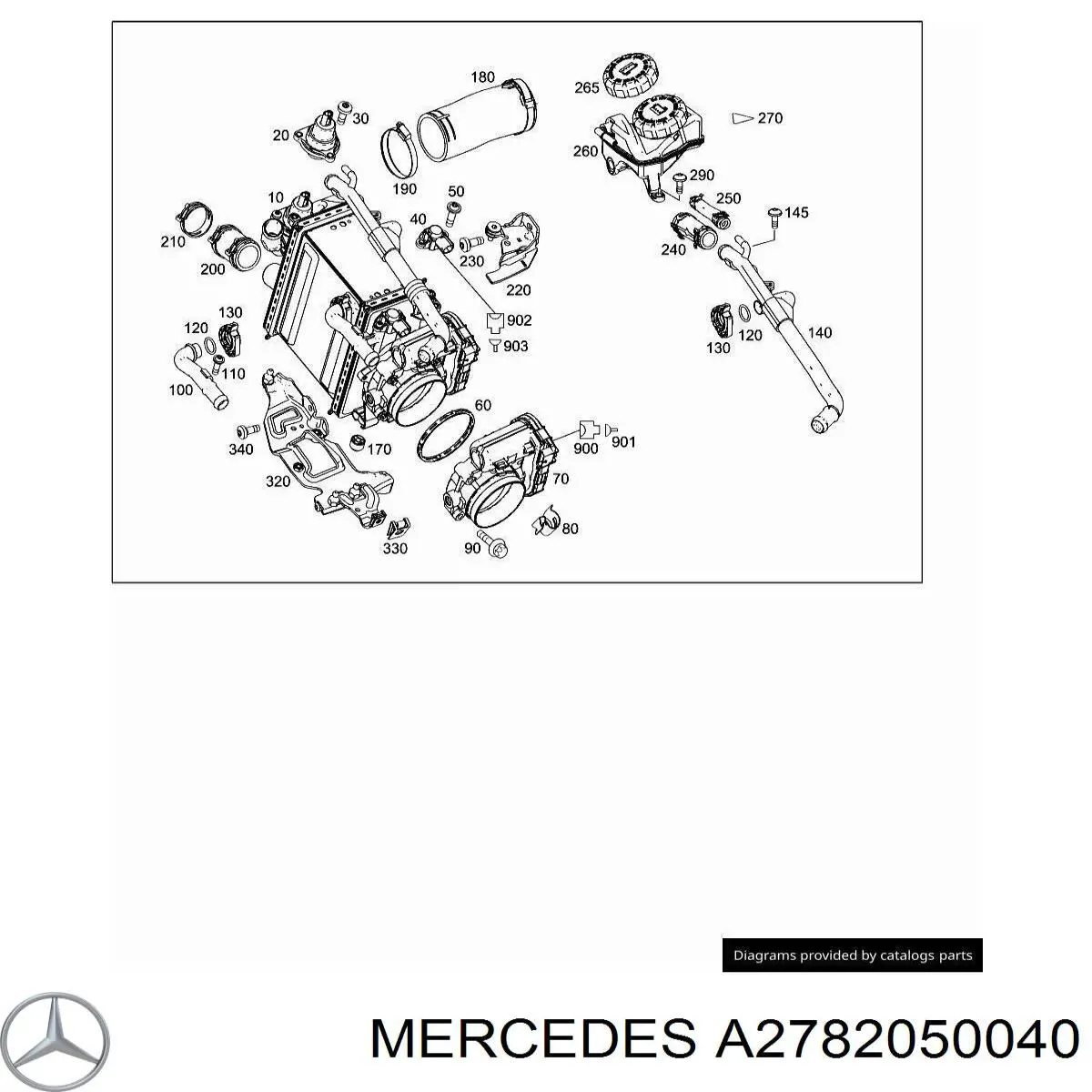  Mercedes A2782050040 precio, desde 13,20 EUR