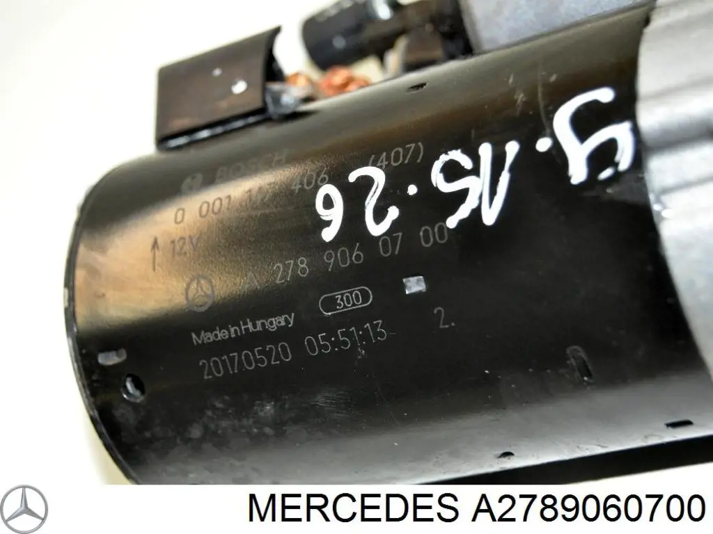 Burro de arranque  Mercedes 0001147406 precio, desde 190,25 EUR