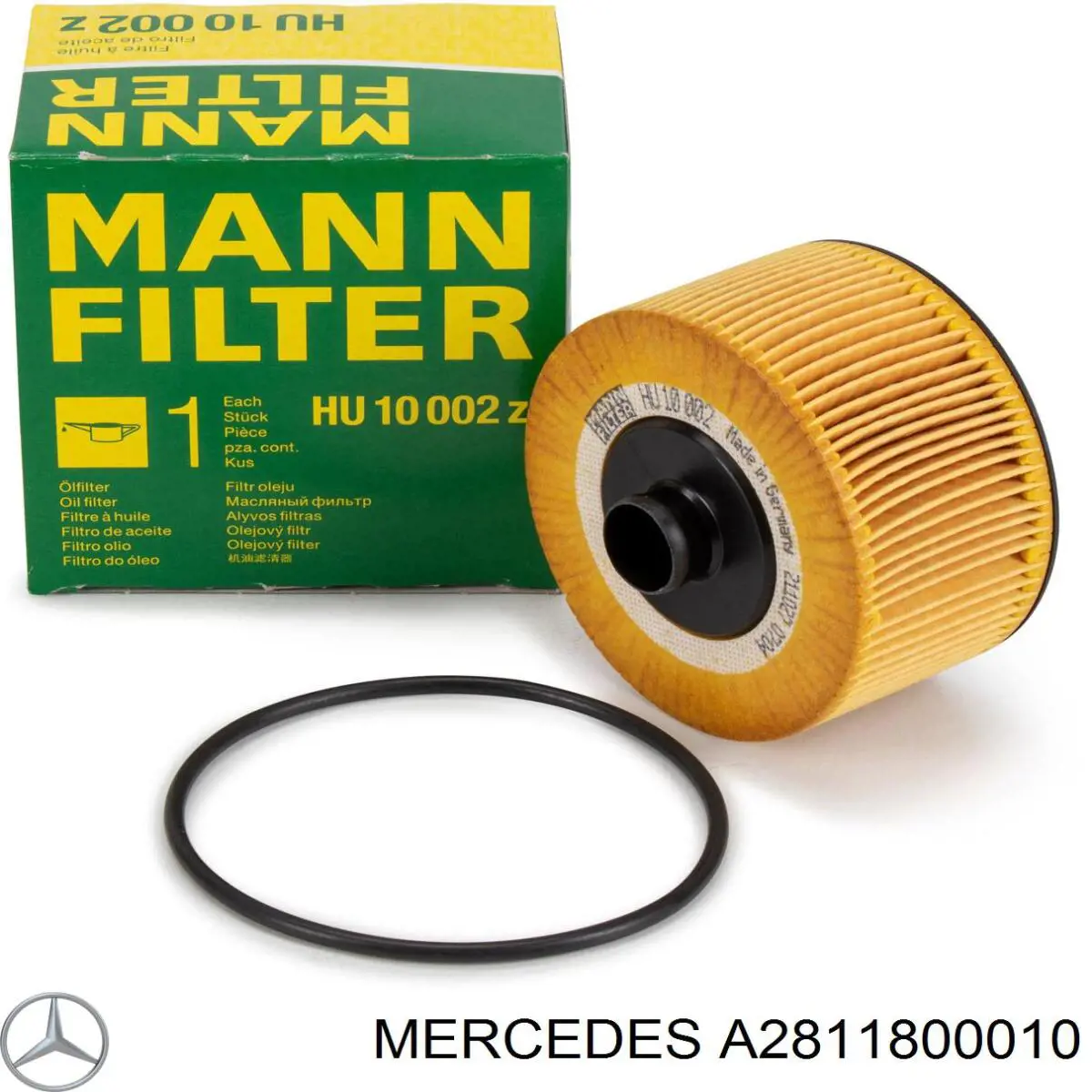 Tapa del filtro de aceite A2811800010 Mercedes