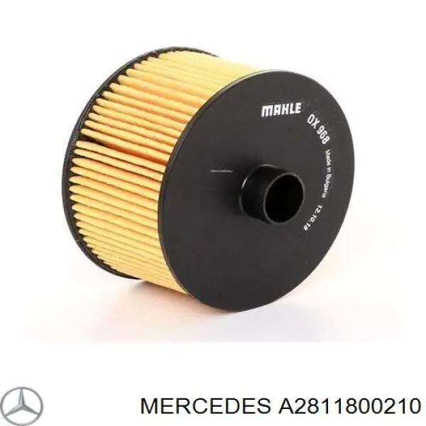 Filtro de aceite A2811800210 Mercedes