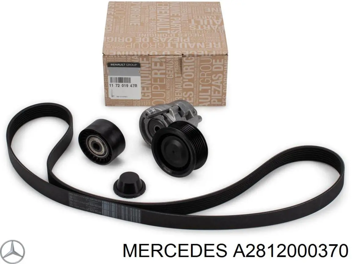 Correa de transmisión, juego Mercedes A2812000370 precio, desde 50,48 EUR
