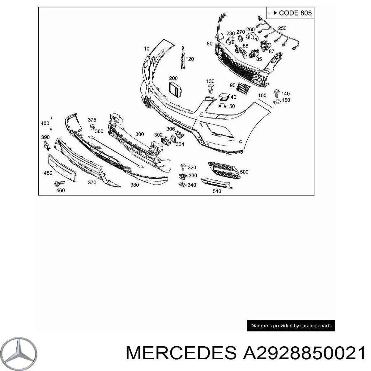 A2928850021 Mercedes