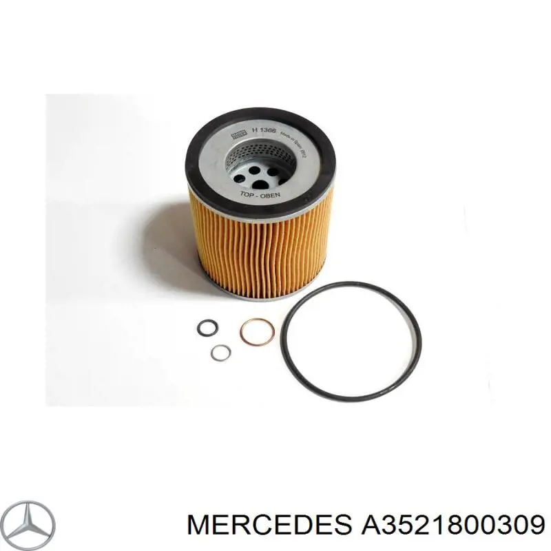 H1366X Mann-Filter Filtro aceite