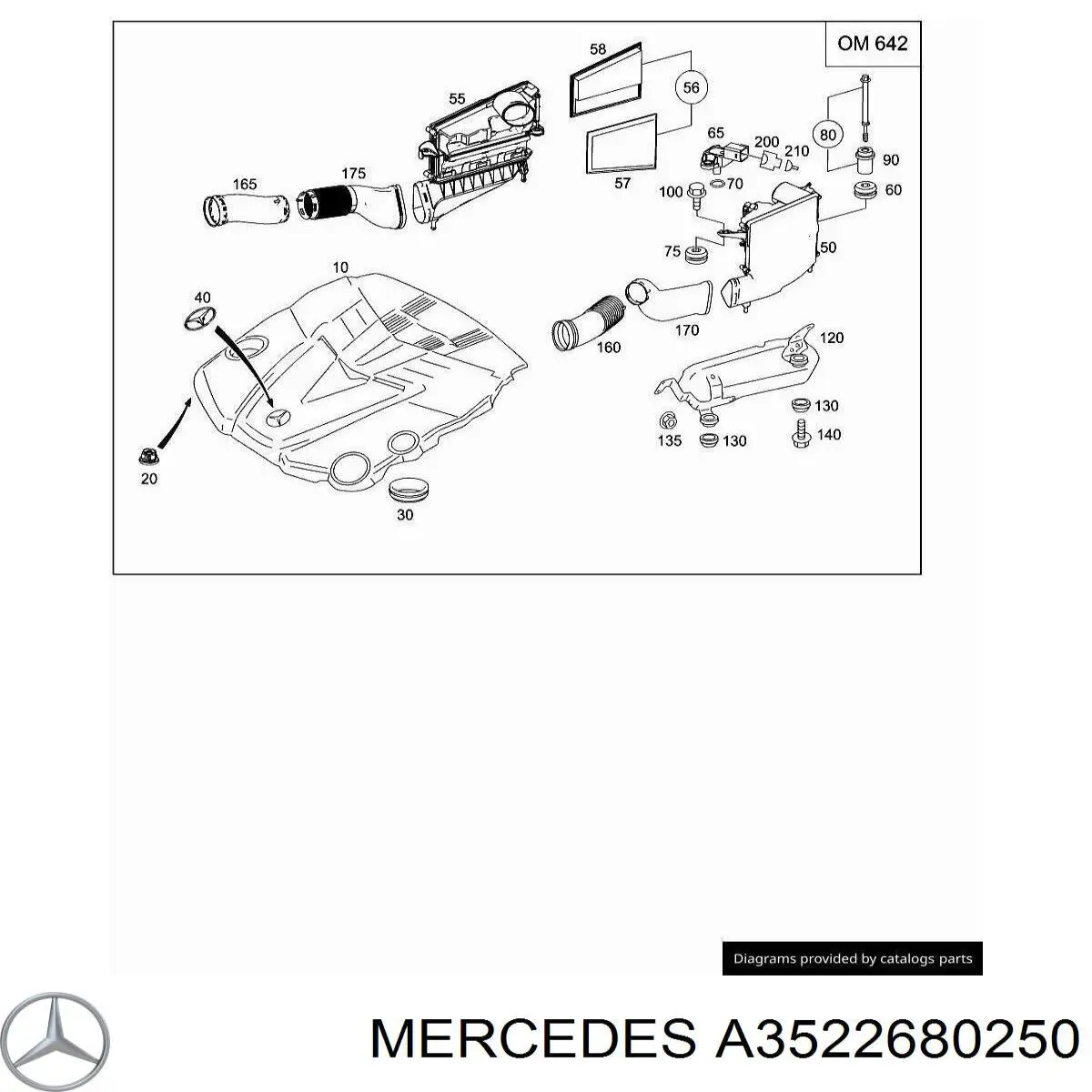  Mercedes A3522680250 precio, desde 13,88 EUR