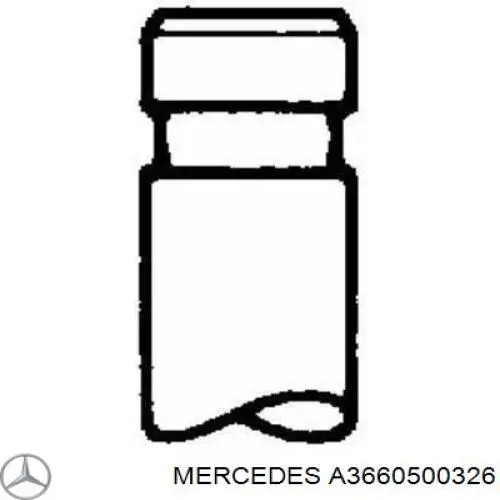 A3660500326 Mercedes válvula de admisión