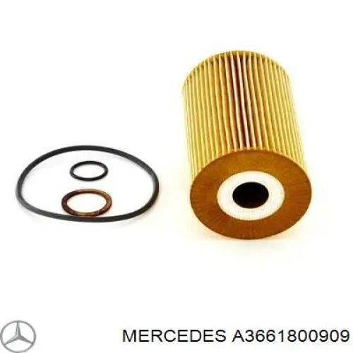 A3661800909 Mercedes filtro de aceite