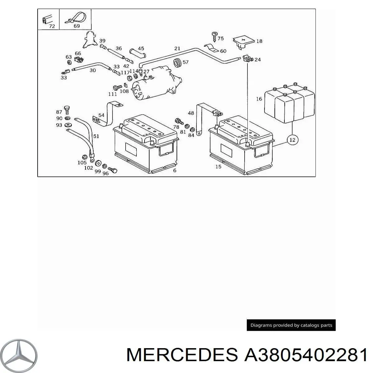 Comprar A3805402281 Mercedes Cable del sensor ABS delantero