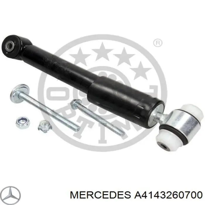 A4143260700 Mercedes amortiguador trasero