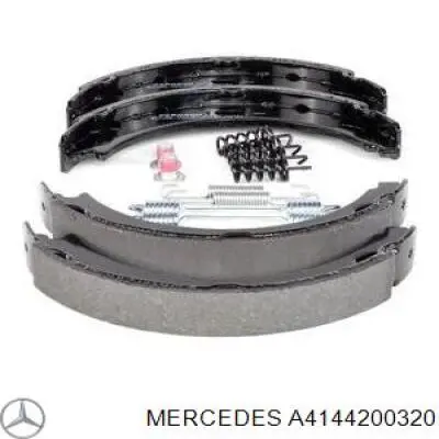 Juego de zapatas de frenos, freno de estacionamiento Mercedes E C124