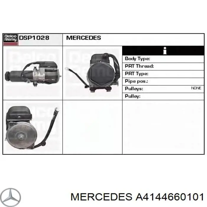 A4144660101 Mercedes Bomba hidráulica de dirección