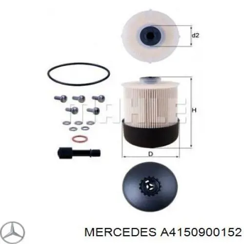 A4150900152 Mercedes filtro combustible