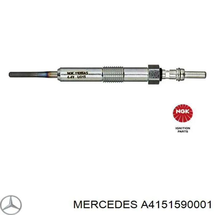 Bujías incandescentes Mercedes A4151590001 precio, desde 12,87 EUR