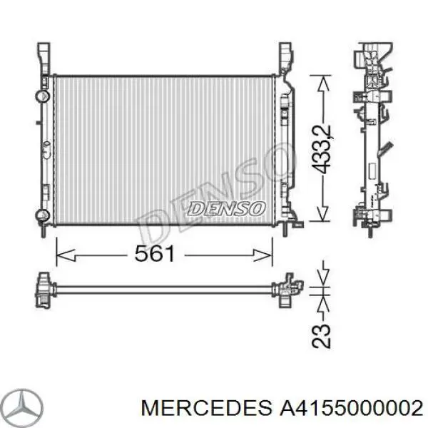 A4155000002 Mercedes radiador
