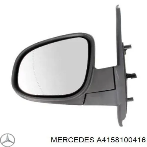 A4158100416 Mercedes espejo retrovisor izquierdo