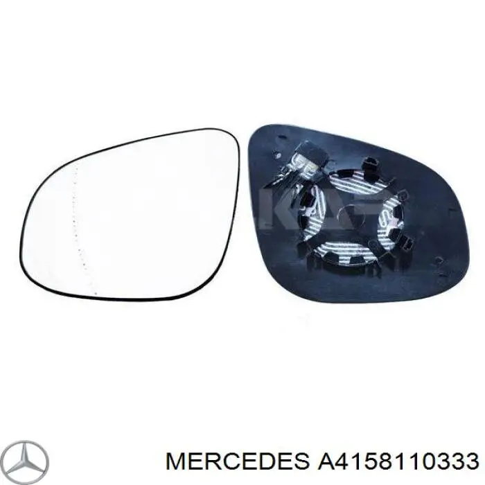 Cristal de retrovisor exterior derecho Renault (RVI) 963656392R