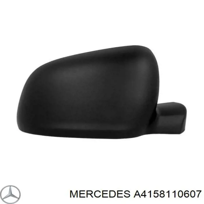 A4158110607 Mercedes cubierta de espejo retrovisor derecho