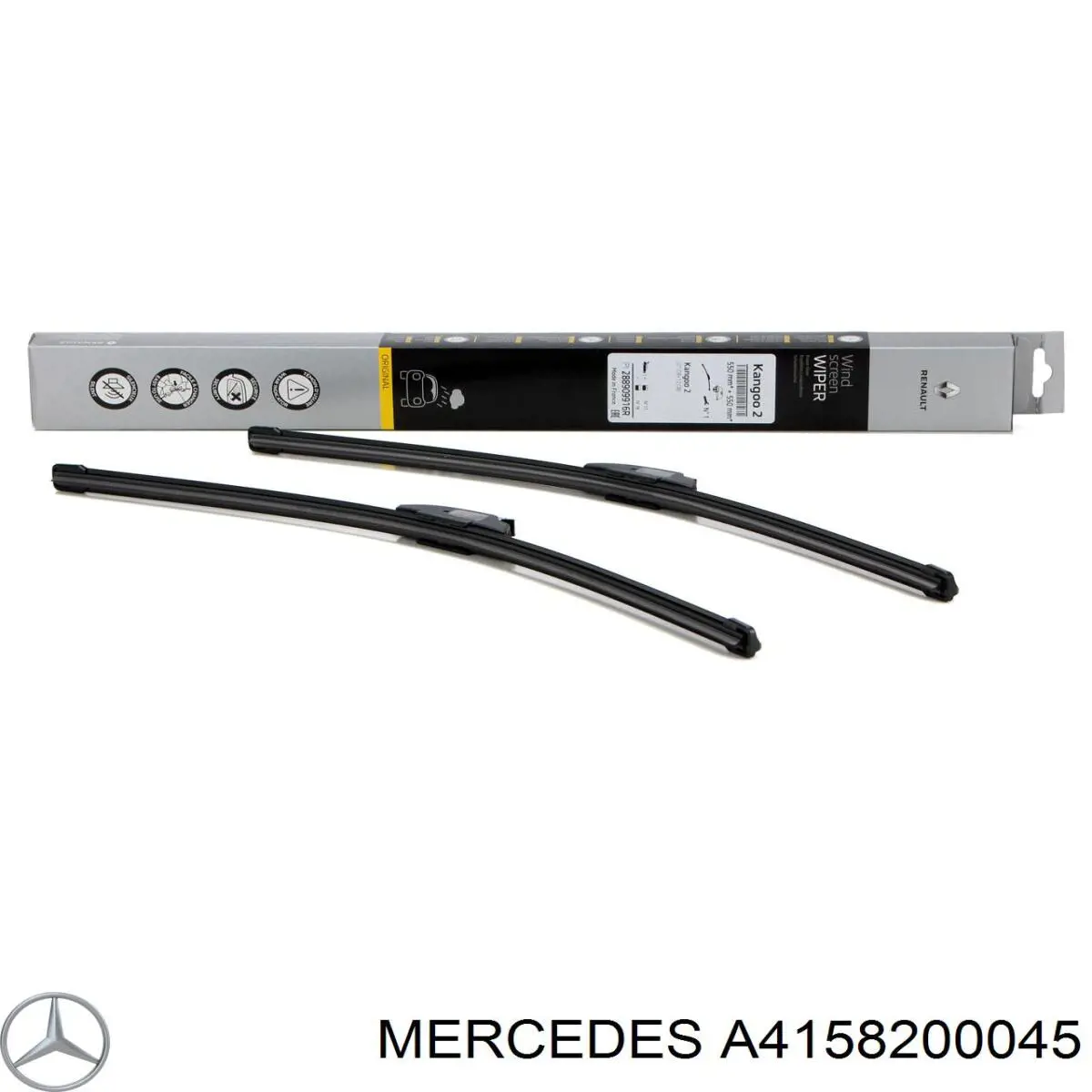 Escobillas de limpiaparabrisas Mercedes A4158200045