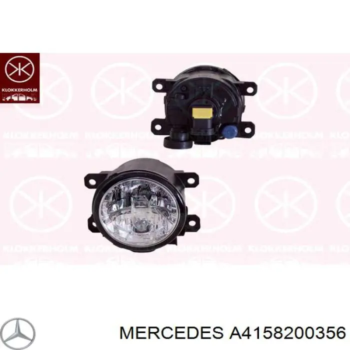 A4158200356 Mercedes faro antiniebla
