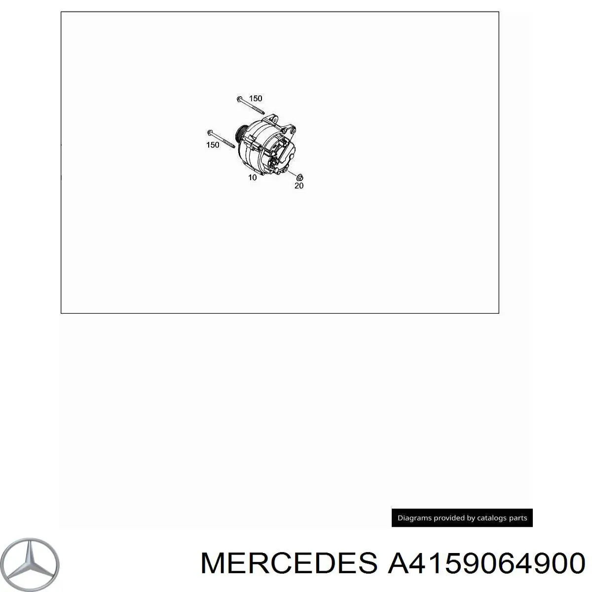 Polea alternador A4159064900 Mercedes