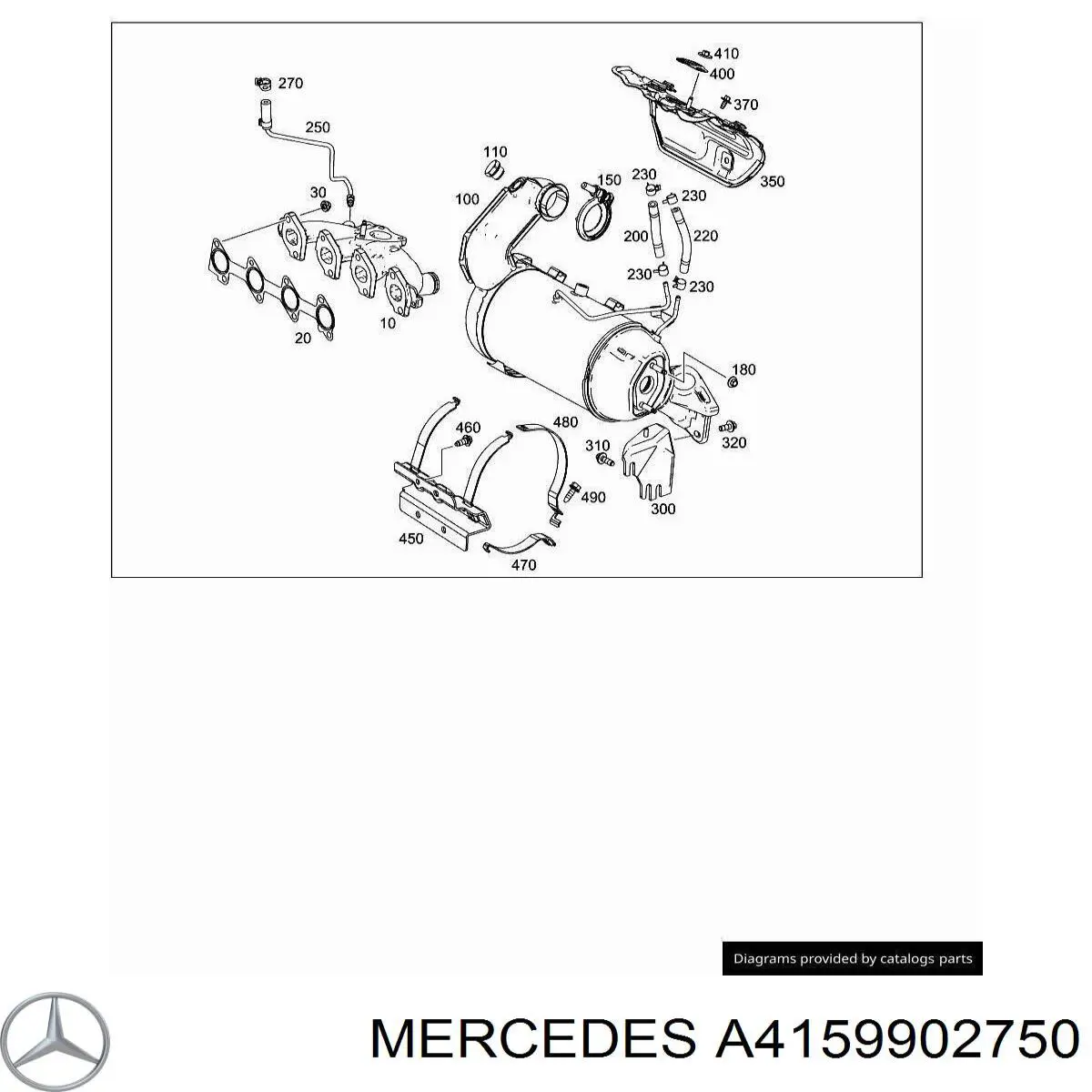  Mercedes A4159902750 precio, desde 6,44 EUR