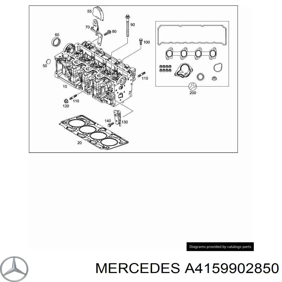  Mercedes A4159902850 precio, desde 3,60 EUR