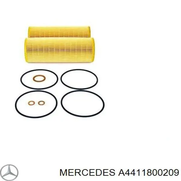 A4411800209 Mercedes filtro de aceite