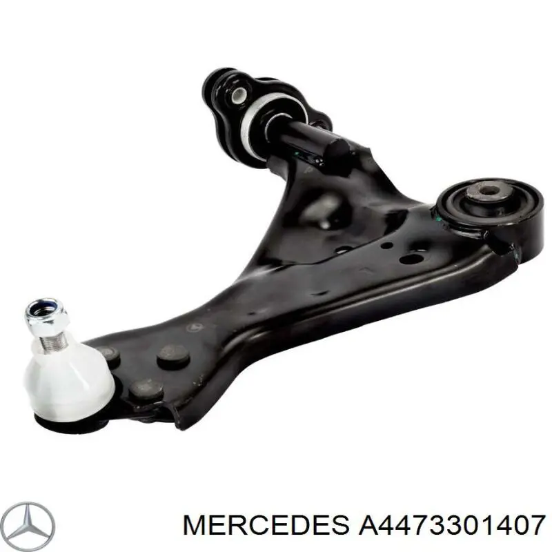 A4473301407 Mercedes barra oscilante, suspensión de ruedas delantera, inferior izquierda