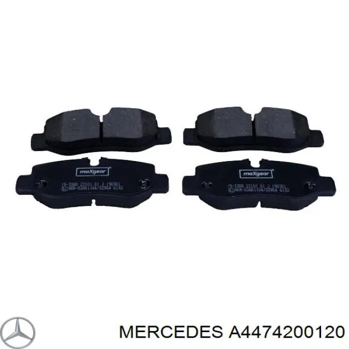 Pastillas traseras de freno Mercedes A4474200120 precio, desde 22,74 EUR