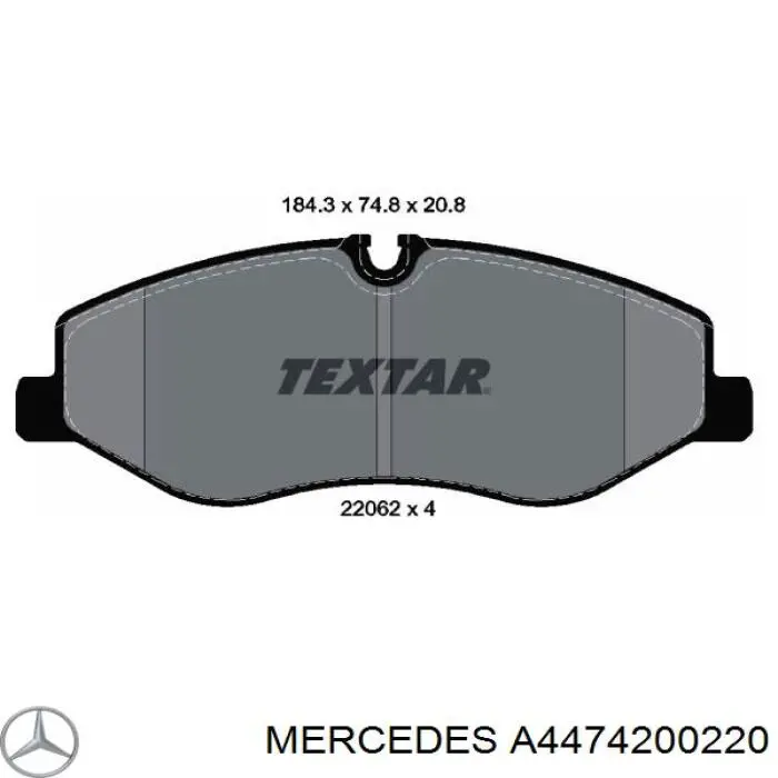 Comprar A4474200220 Mercedes Pastillas delanteras de freno