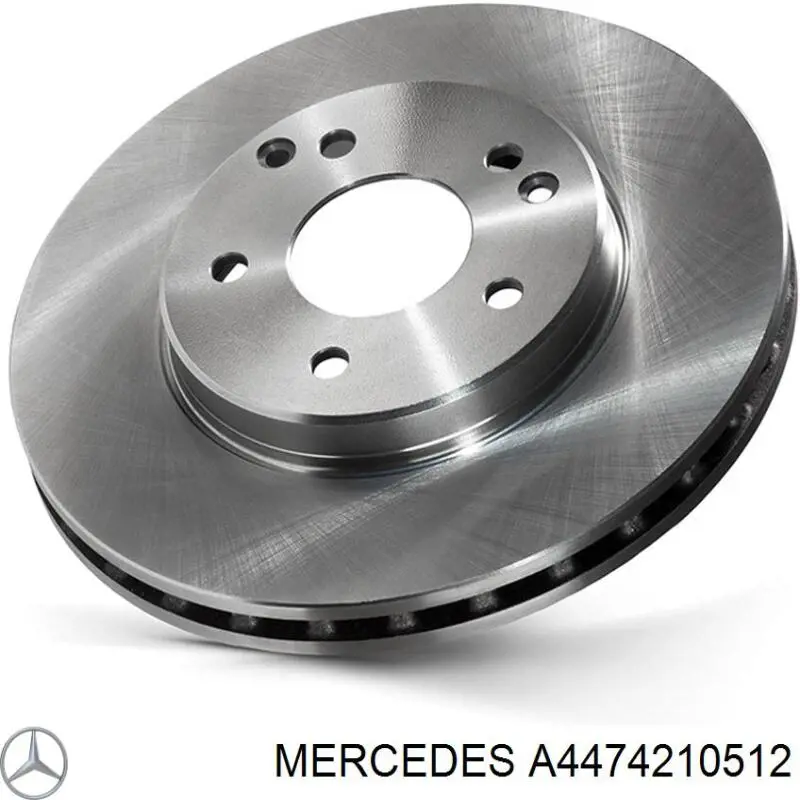 A4474210512 Mercedes freno de disco delantero